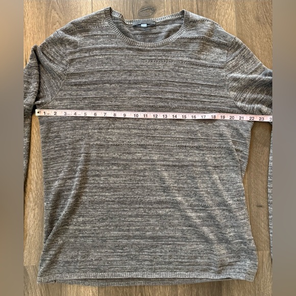 John Varvatos Linen Blend Lightweight Gray Sweater Size Large - Picture 3 of 8